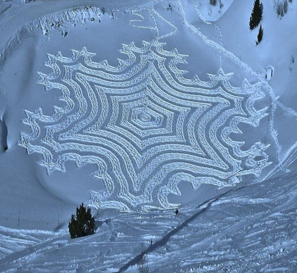 Саймон Бек снежный художник