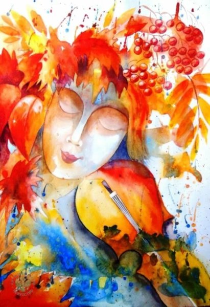 Необычные осенние рисунки