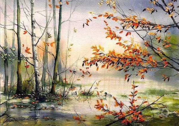 Осень польская художница Beata Gugnacka