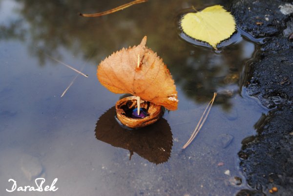 Кораблик из листика