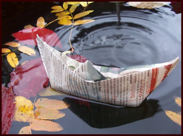 Кораблик из газеты