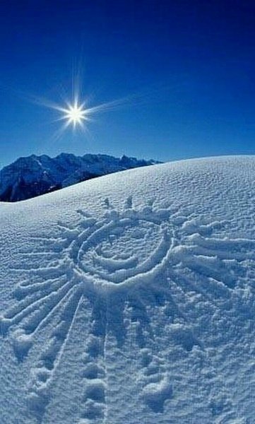 Зима солнце