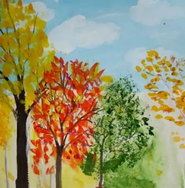 Осенний пейзаж детский сад