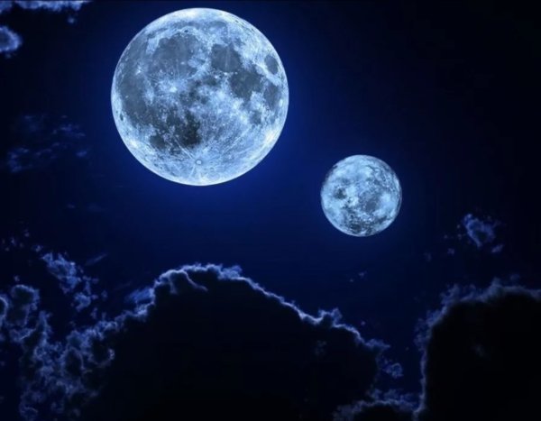 Луна в космосе