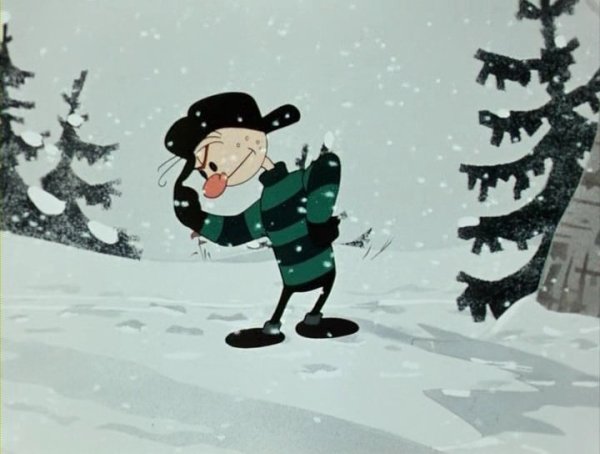 Снежные дорожки мультфильм 1963 кадры