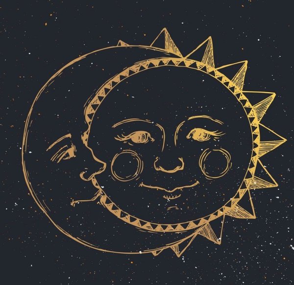 Полумесяц с лицом