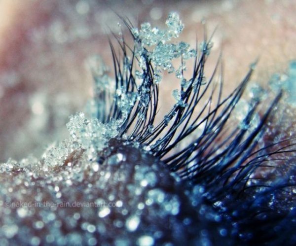 Заснеженные ресницы