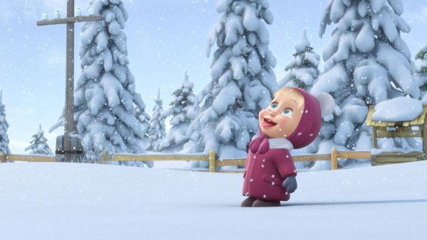 Маша и медведь следы невиданных зверей