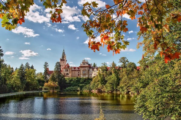 Золотая осень замки Чехии