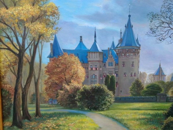 Замок живопись
