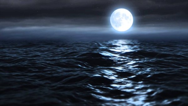 Луна море волны