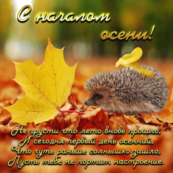 Поздравление с осенью