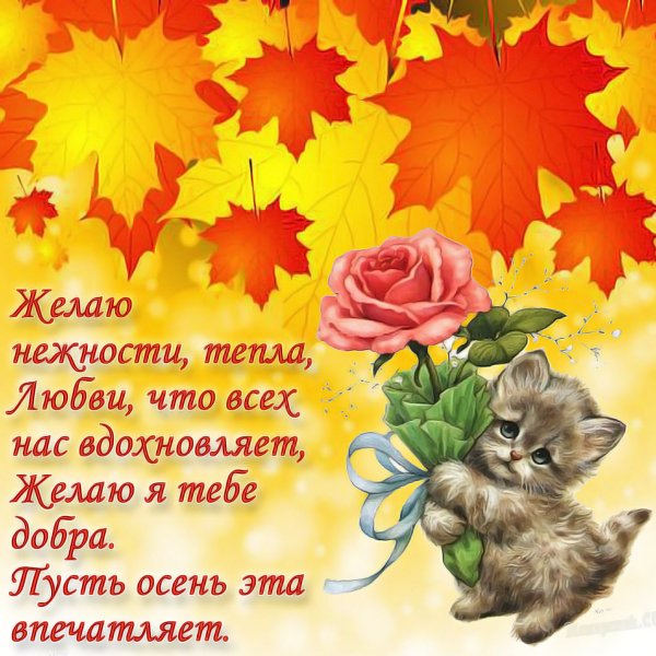 Поздравление с осенью
