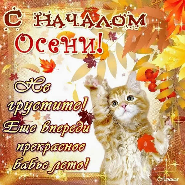 Поздравление с первым днем осени