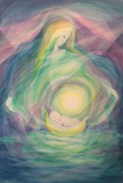 Вальдорфская картина мама