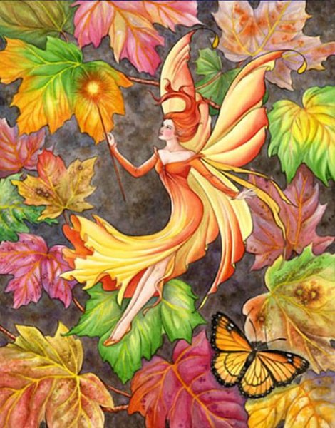Фея осени рисунок