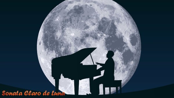 Иллюстрация к лунной сонате Бетховена