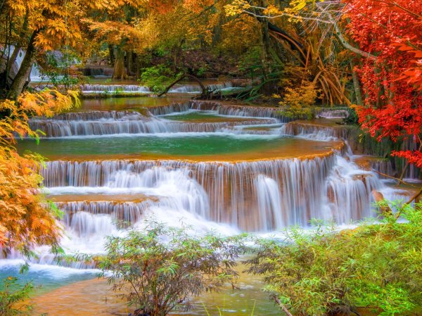 Красивые пейзажи с водопадами