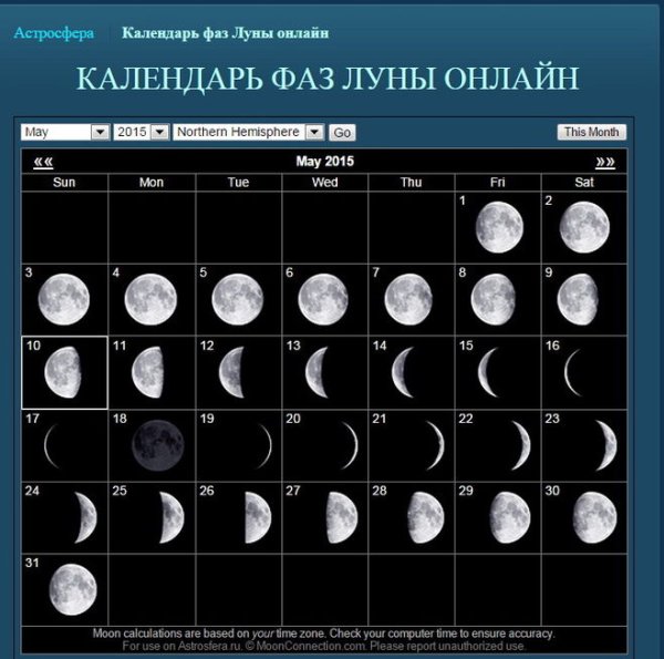 Луна сегодня в какой фазе