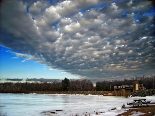 Облака зимой