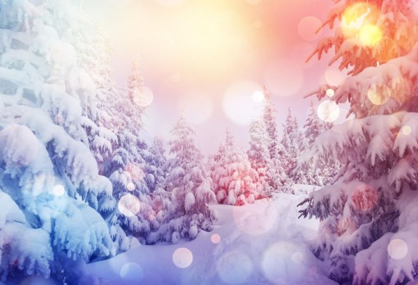 Снежный фон