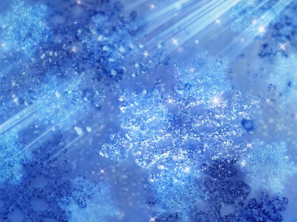 Голубой снег