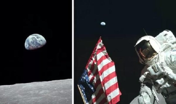 Снимки земли с Луны Америка