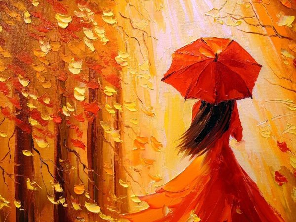 Картины Дарчук Ольга леди осень