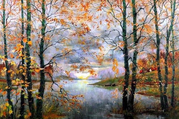 Поздняя осень картины художников