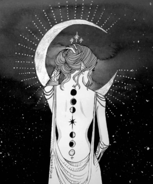 Селена богиня Луны арт