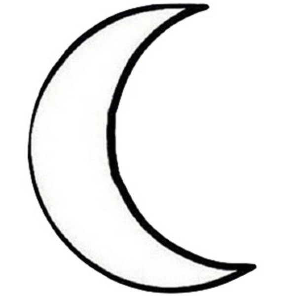 Трафарет полумесяц