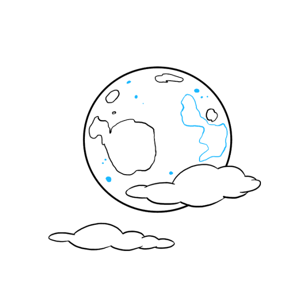 Нарисовать луну