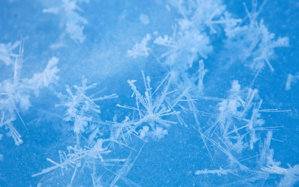 Кристаллы снега и льда