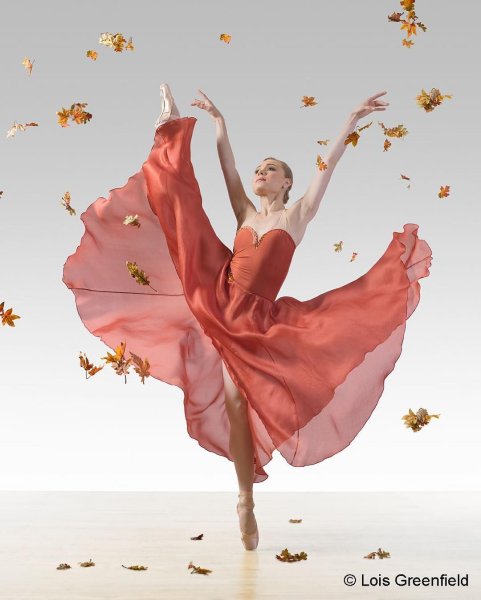 Балерина и цветы