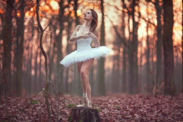 Балерина осенью