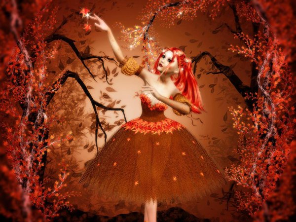 Танцовщица осень