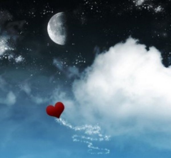 Сердце в ночном небе