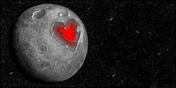 Сердечко в виде Луны