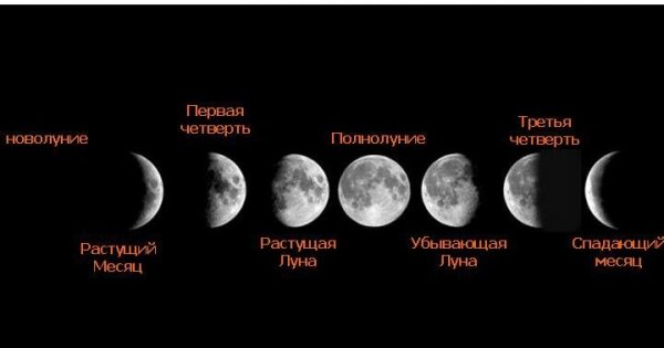 Фазы Луны астрономия