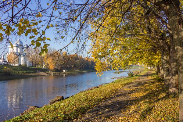 Вологда Соборная горка осенью