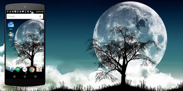 Android обои Луна