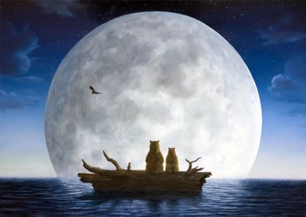Луна в живописи