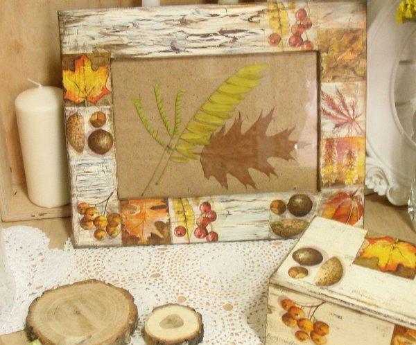 Декупаж на тему осень