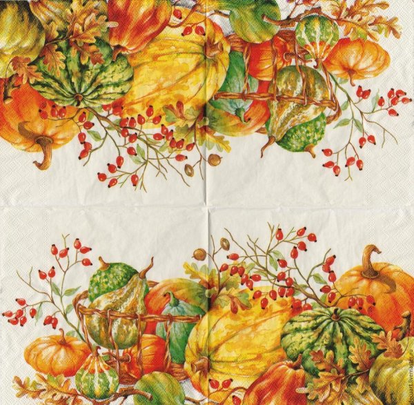 Салфетки дары осени