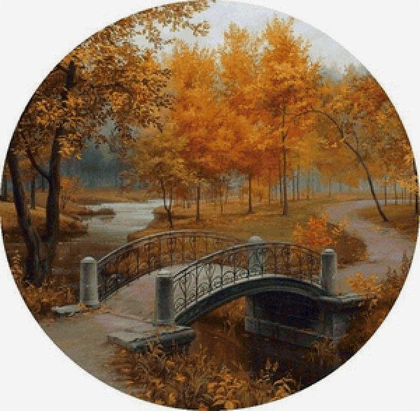 Осенние пейзажи для декупажа