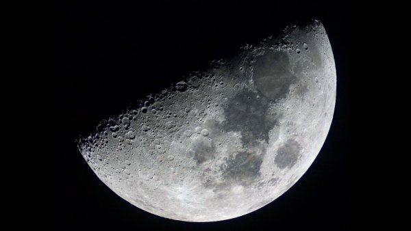 Луна в телескоп 100 крат