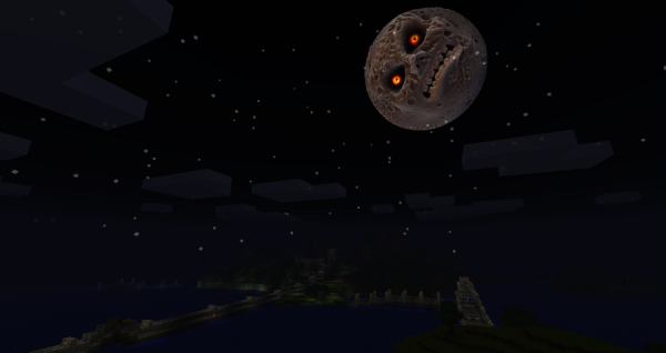 Majora's Mask Moon в МАЙНКРАФТЕ
