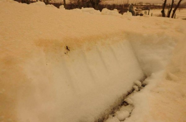 Выпал оранжевый снег