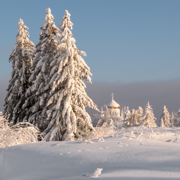 Зима в России