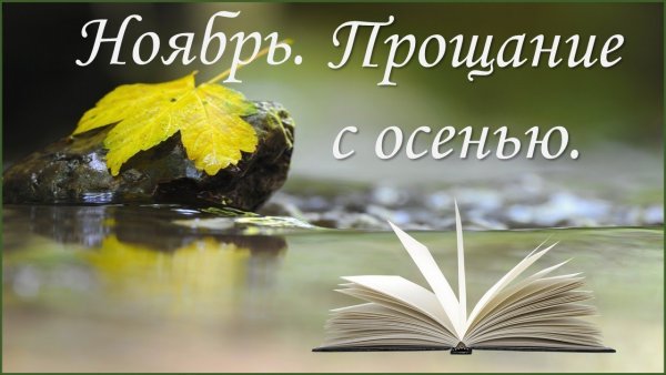 Ноябрь прощание с осенью